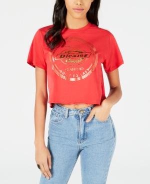 Dickies Cotton Metallic-print Crop Top