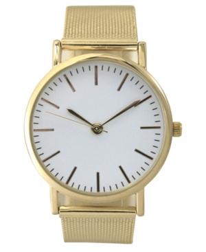 Olivia Pratt Women's Stainless Steel Mesh Band Watch