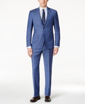 Dkny Men's Slim-fit Light Blue Suit