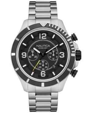Nautica Men's Chronograph Stainless Steel Bracelet Watch 47mm Nad21506g