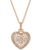 Diamond Heart 18 Pendant Necklace (1/2 Ct. T.w.)