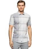 Calvin Klein Men's Short-sleeve Plaid Shirt