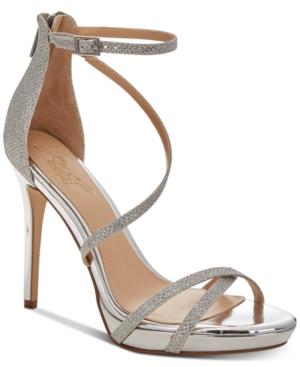 Jewel Badgley Mischka Galen Platform Evening Sandals Women's Shoes