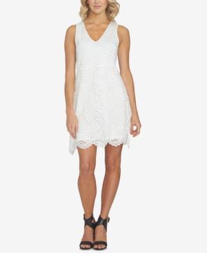 1.state V-neck Crochet-lace Dress