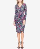 Rachel Rachel Roy Floral-print Self-tie Wrap Dress