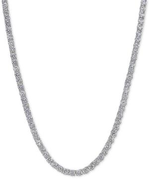 Giani Bernini Cubic Zirconia Sterling Silver Link Collar Necklace, Created For Macy's