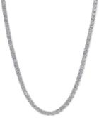 Giani Bernini Cubic Zirconia Sterling Silver Link Collar Necklace, Created For Macy's