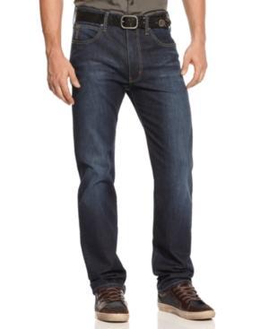 Armani Jeans Straight-leg Jeans, Medium Dark Blue Wash
