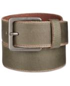 Calvin Klein Men's Canvas-printed Leather Belt