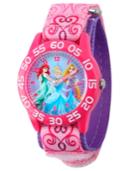 Disney Princess Girls' Pink Plastic Time Teacher Watch