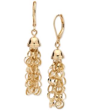Anne Klein Gold-tone Shaky Drop Earrings