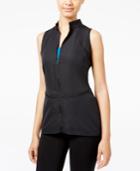 Jessica Simpson The Warm Up Juniors' Mesh-back Vest, Only At Macy's