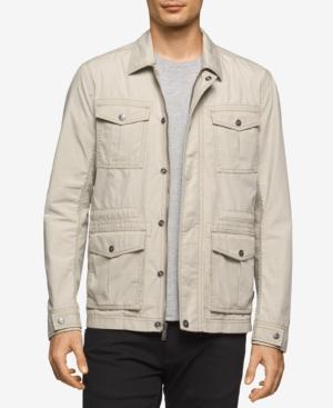 Calvin Klein Jeans Men's Cross Hatch Cotton Coat