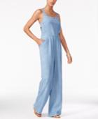 Jessica Simpson Wide-leg Chambray Jumpsuit