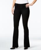 Style & Co. Flared Jeans, Black Rinse Wash, Only At Macy's