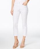 Charter Club Petite Skinny Sailboat-print Jeans, Only At Macy's