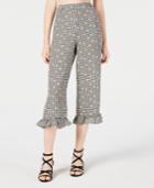 Material Girl Juniors' Printed High-waist Cropped Pants, Created For Macy's