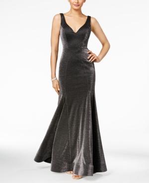 Xscape Metallic Trumpet Gown