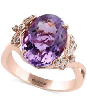 Viola By Effy Pink Amethyst (5-9/10 Ct. T.w.) And Diamond (1/10 C.t.t.w.) Ring In 14k Rose Gold