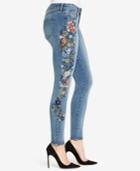 William Rast Embroidered Perfect Skinny Jeans