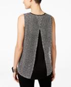 Inc International Concepts Sequined Split-back Top, Only At Macy's