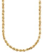 14k Gold Diamond-cut Rope Chain Necklace