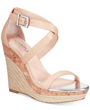 Charles By Charles David Aden Espadrille Platfrom Wedge Sandals Women's Shoes