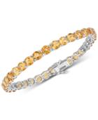 Citrine (18 Ct. T.w) Bracelet In Sterling Silver (also Available In Blue Topaz)