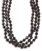 Carolee Necklace, Jet Bead Long Rope