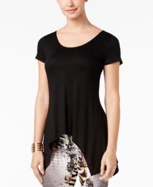 Thalia Sodi Lattice-back Handkerchief-hem Top, Only At Macy's