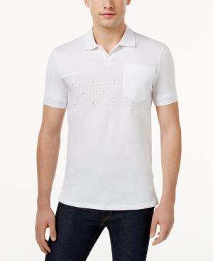 Armani Exchange Men's Dot Logo Panel Polo