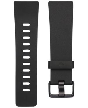 Fitbit Versa Classic Black Elastomer Accessory Band Fb166abbks & Fb166abbkl