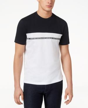 Armani Exchange Men's Colorblocked Logo-t-shirt, Created For Macy's