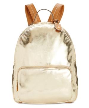 Tommy Hilfiger Julia Metallic Crinkle Large Dome Backpack