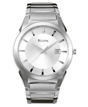 Bulova Watch, Men's Stainless Steel Bracelet 38mm 96b015