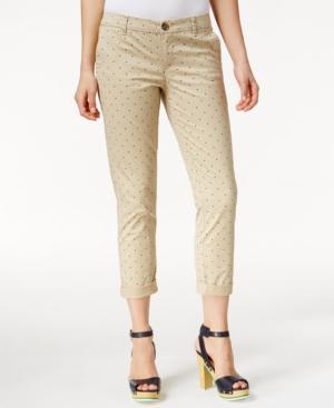 Tommy Hilfiger Dot-print Cropped Pants