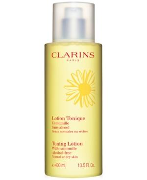 Clarins Toning Lotion With Camomile For Normal To Dry Skin, 13.5 Fl. Oz.