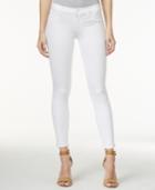 Hudson Jeans Krista Cropped White Wash Skinny Jeans
