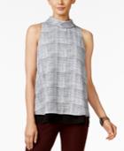 Alfani Petite Printed Layered-look Top, Only At Macy's
