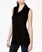Bar Iii Cowl-neck Swingy Knit Tank, Only At Macy's