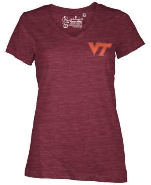 Royce Apparel Inc Women's Virginia Tech Hokies Logo T-shirt