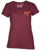 Royce Apparel Inc Women's Virginia Tech Hokies Logo T-shirt