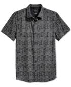 Armani Exchange Men's Grid Print Shirt