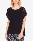 Vince Camuto Scoop-neck Extended-shoulder Top