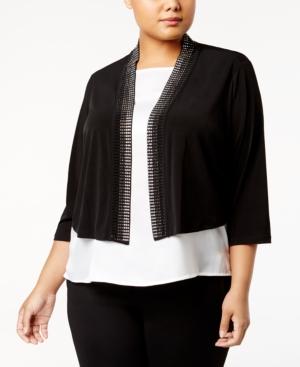 Calvin Klein Plus Size Embellished Cardigan