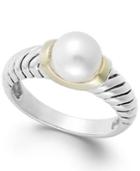 Cultured Freshwater Pearl Rope Ring In 14k Gold And Sterling Silver (8mm)