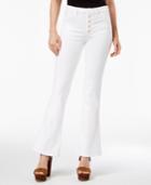 Guess Gilded White 1981 Flared Button-fly Jeans