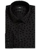 Boss Men's Slim-fit Paisley-patterned Cotton Sport Shirt