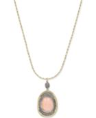 Inc International Concepts Gold-tone Pink Stone Pendant Necklace, Only At Macy's