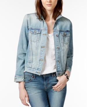 Lucky Brand Embroidered Ambrose Wash Denim Jacket
